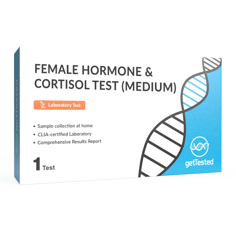 Female Hormone & Diurnal Cortisol Test (Medium)