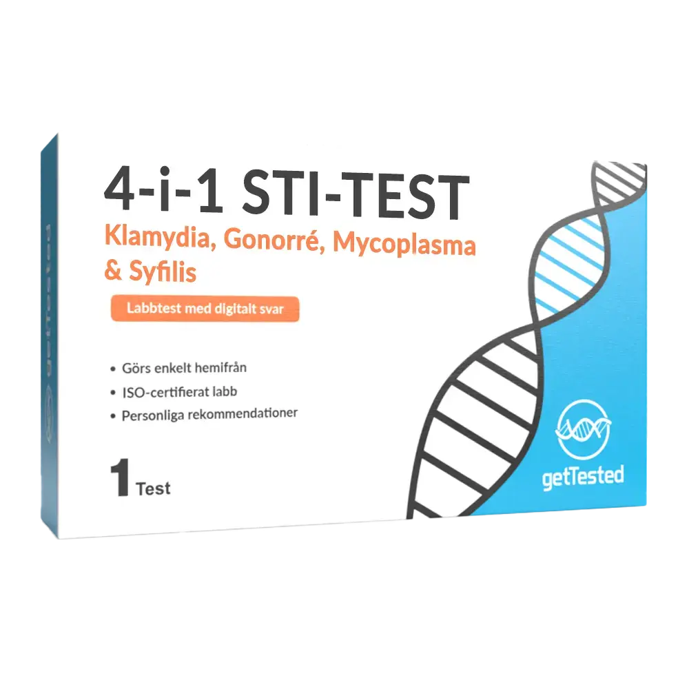 4-i-1 STI-test (Klamydia, Gonorré, Mycoplasma & Syfilis)