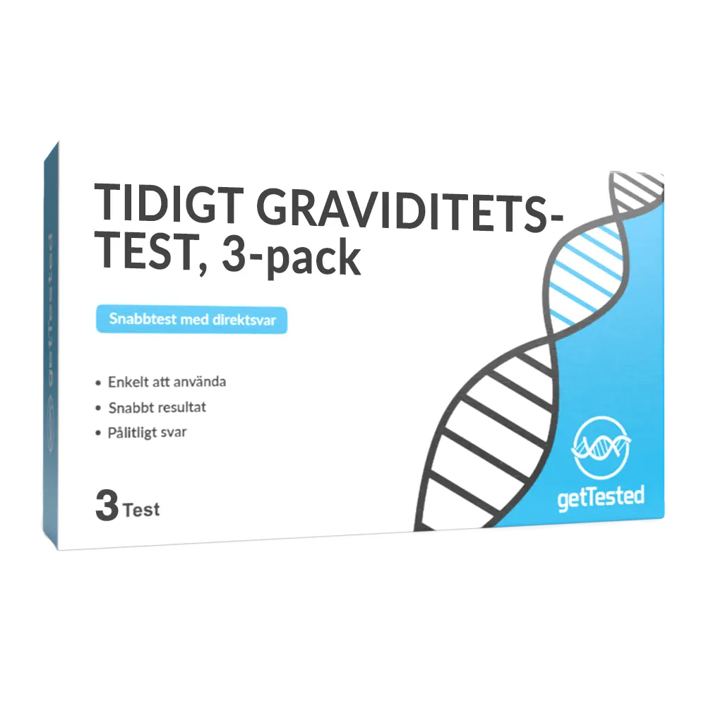 Tidigt graviditetstest, 3-pack