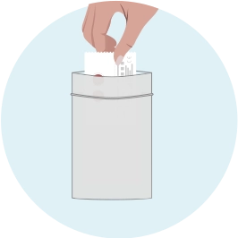 Put Paper Into The Silver Plastic Cover - image 1