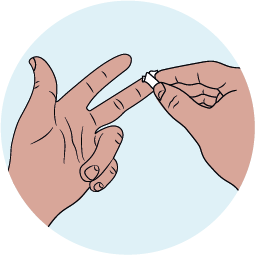 Open the alcohol pad - image 1