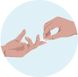 Clean your fingertip - image 1