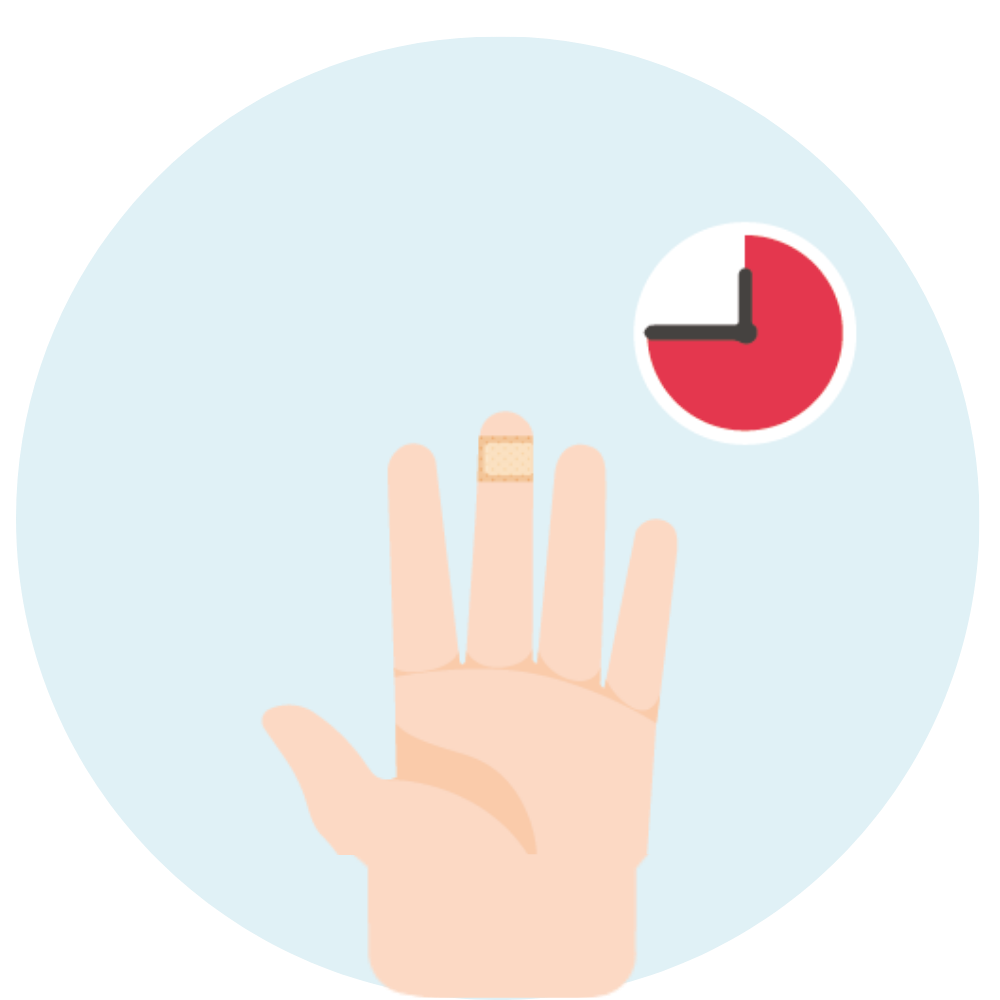 8. Apply the bandage - image 1