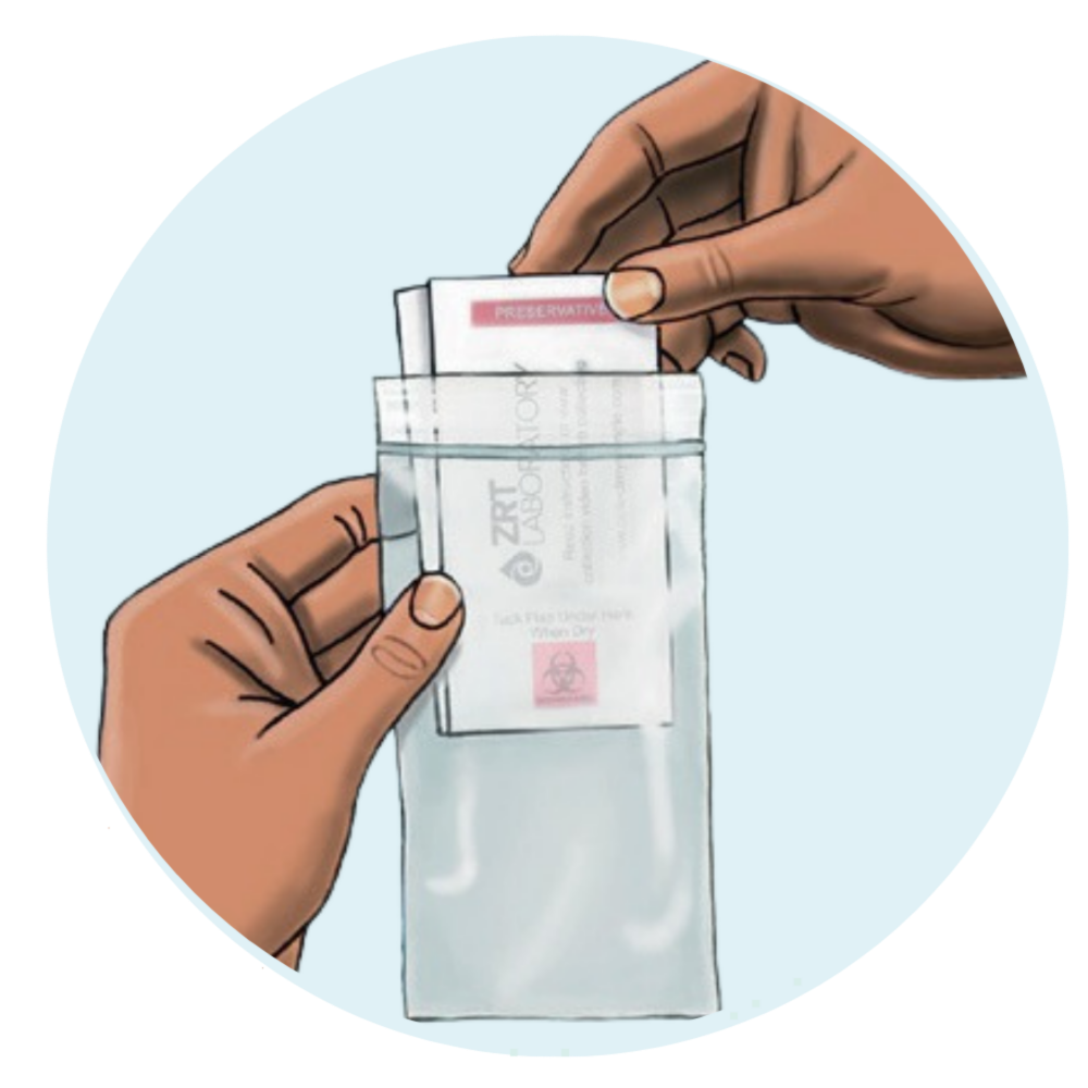 4. Place sample back - image 1