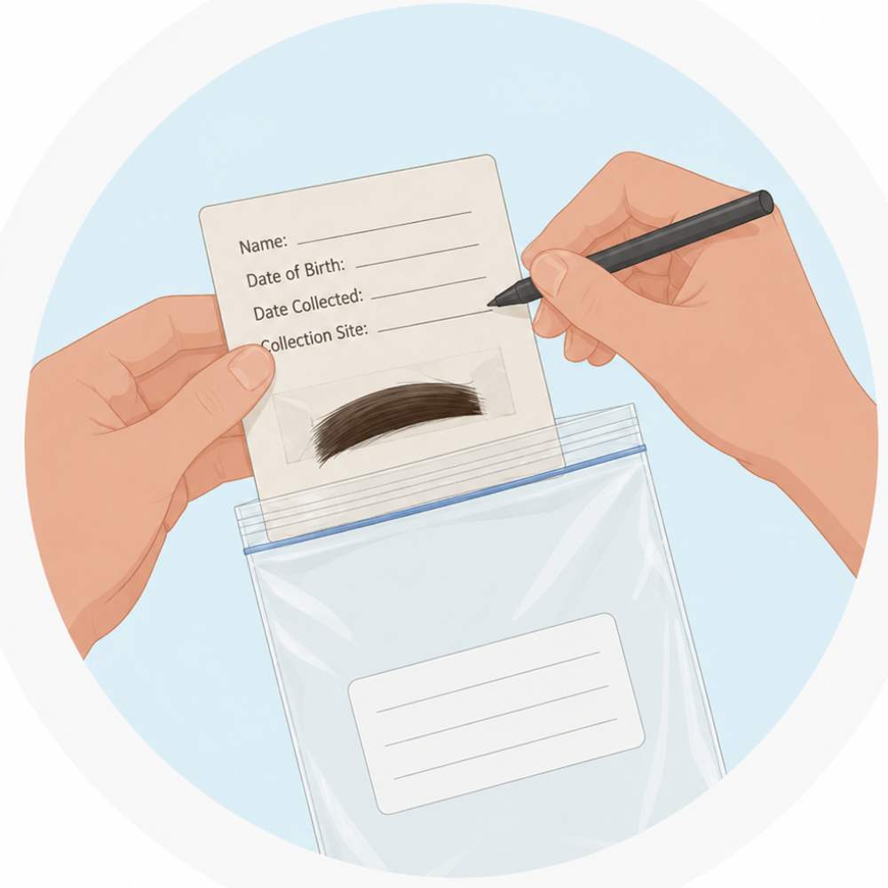 Fill in details and place in the specimen transport bag - image 1