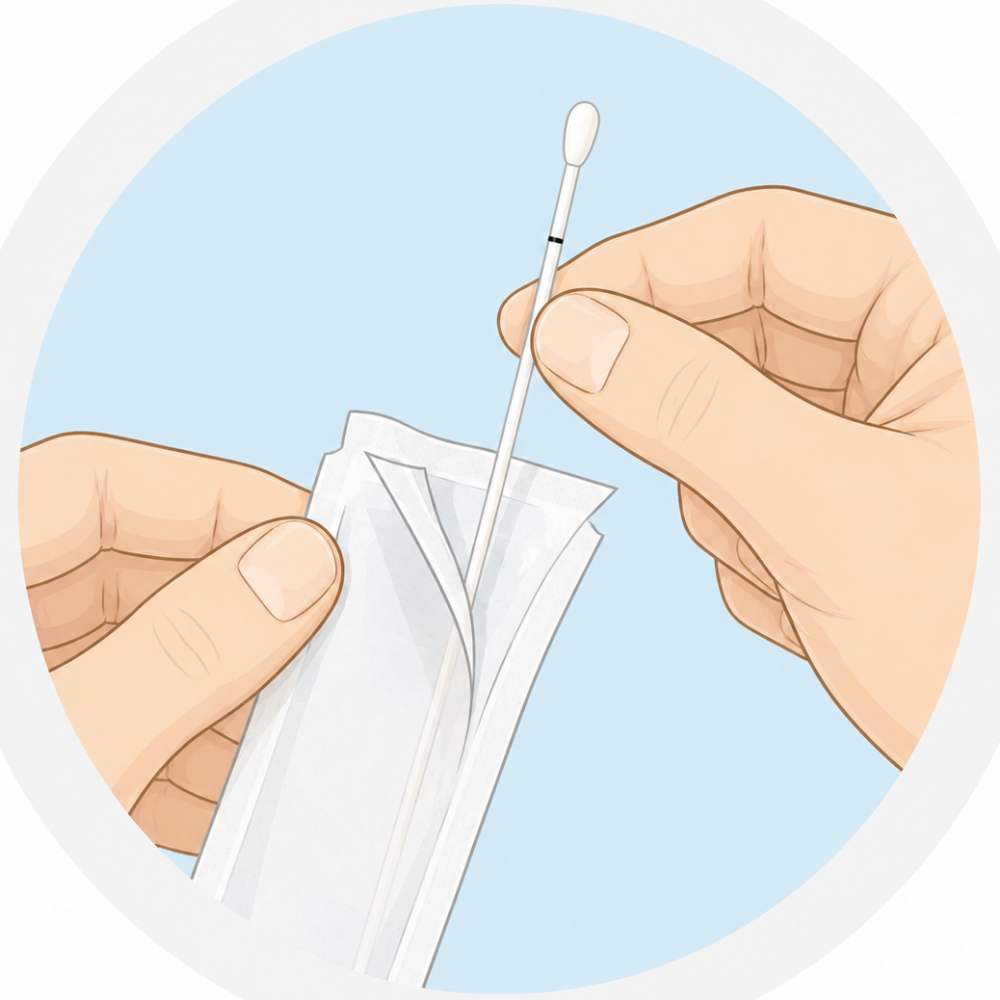 Remove the swab from the peel pouch - image 1