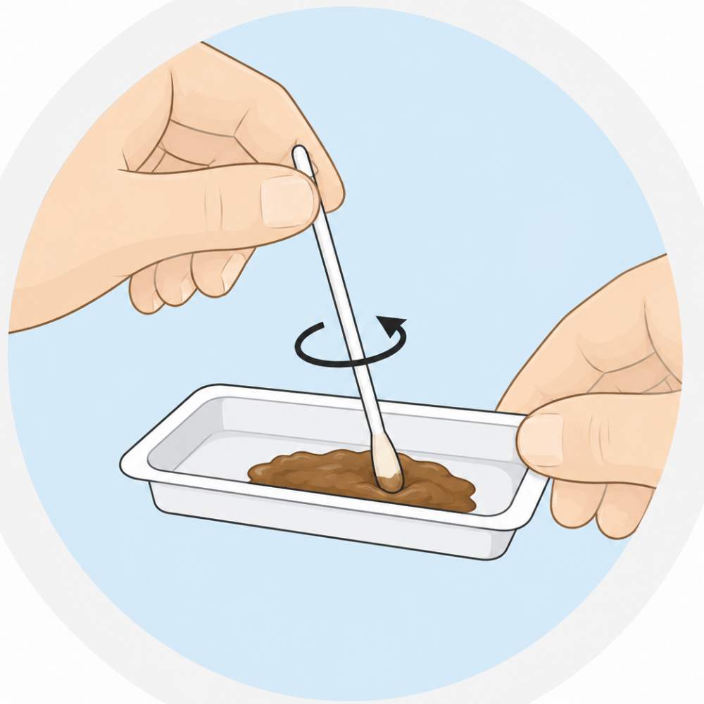 Insert the tip of the swab - image 1