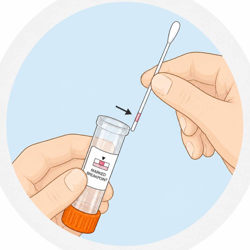 Hold the vial away from your face - image 1