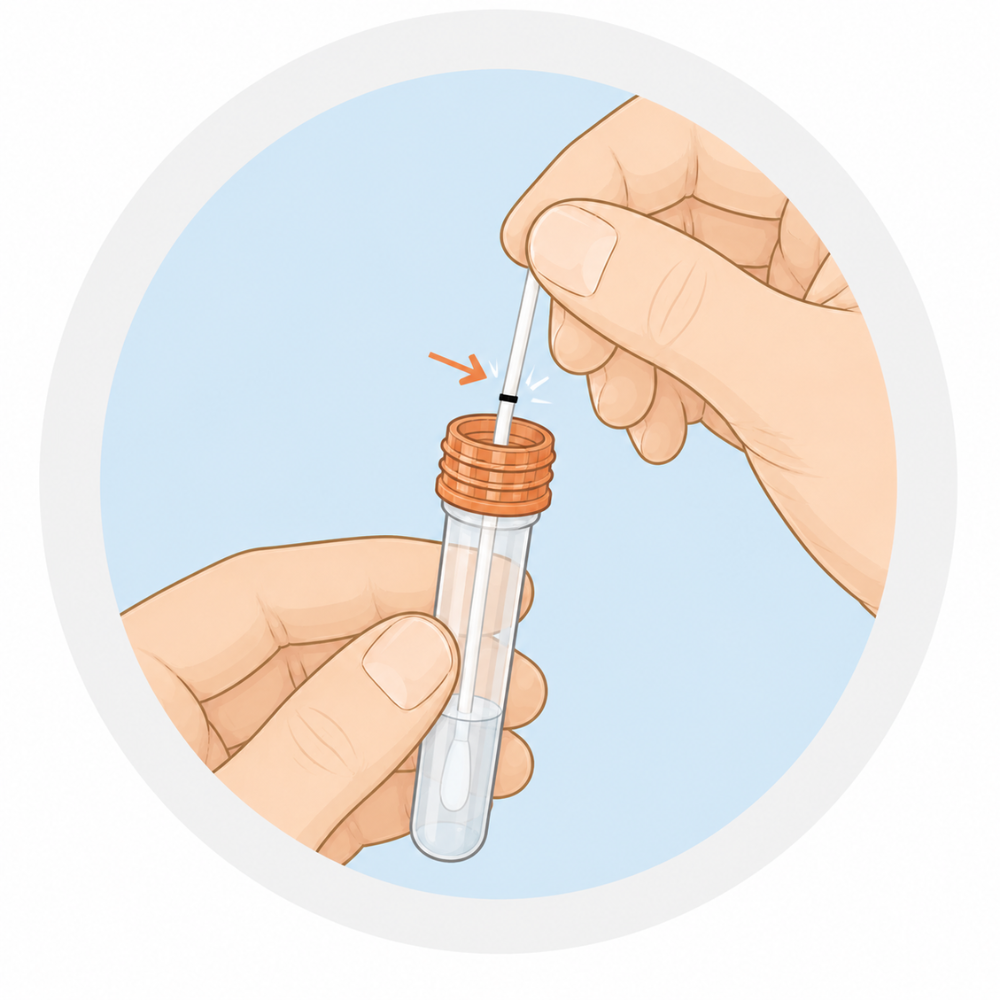 Insert Swab Into Orange Top Vial - image 1