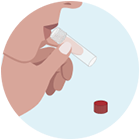 Fill The Red Tube With The First Saliva - image 1