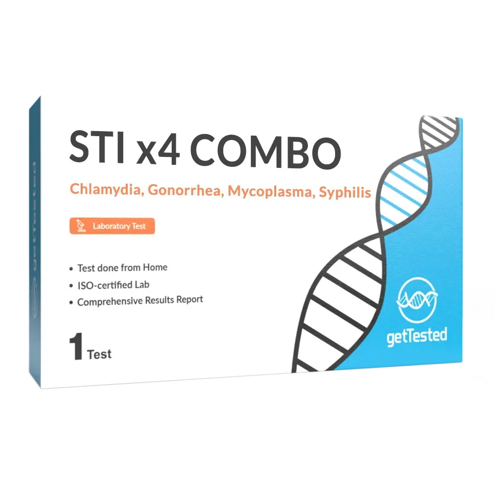 STI x4 Combo (Chlamydia, Gonorrea, Mycoplasma & Syphillis)