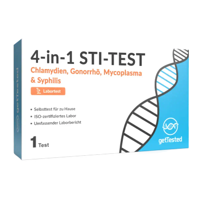 4-in-1 STI-Test (Chlamydien, Gonorrhö, Mycoplasma & Syphilis)