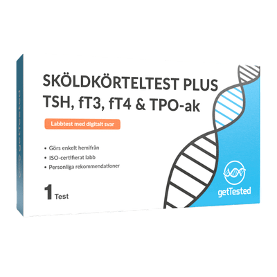Sköldkörteltest Plus – TSH, fT3, fT4 & TPO-antikroppar