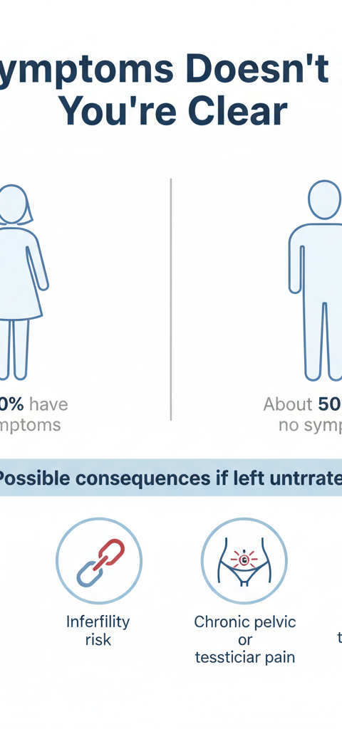 Asymptomatic Chlamydia and Gonorrhea: Why No Symptoms Doesn’t Mean You’re Clear
