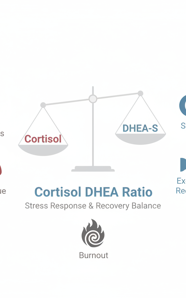Cortisol DHEA Ratio: What It Says About Stress, Recovery and Burnout