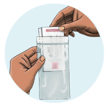 4. Place sample back - image 1