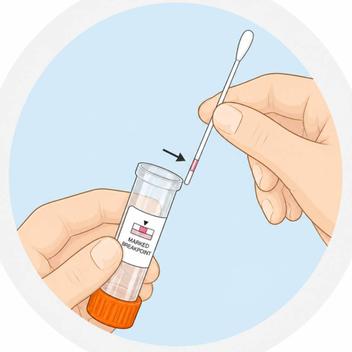 Hold the vial away from your face - image 1