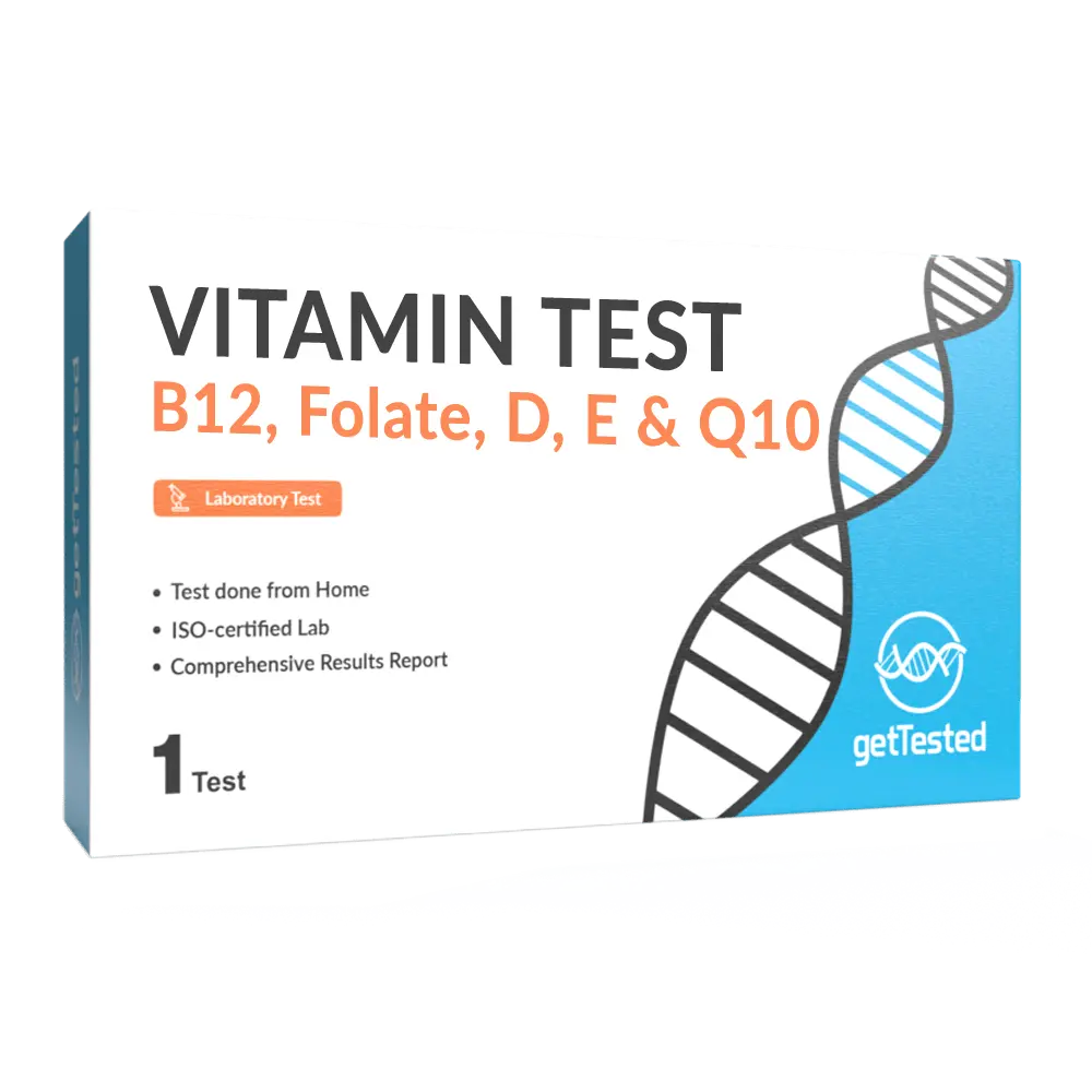 Vitamin Test (B12, Folic acid, D, E & Q10)